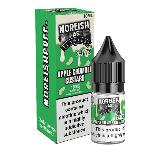 Apple Crumble Custard Nic Salt by Moreish Puff - Nic Salts UK