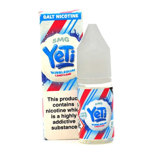 Bubblegum Candy Cane Nic Salt by Yeti - Nic Salts UK