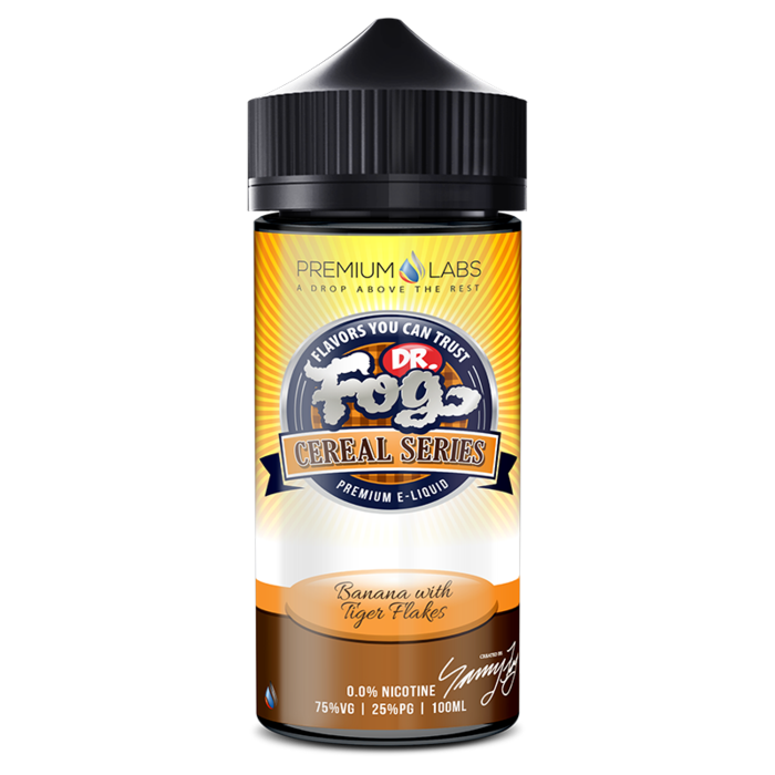 Banana Tiger Flakes E-liquid by Dr. Fog 100ml Shortfill