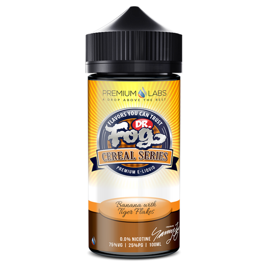 Banana Tiger Flakes E-liquid by Dr. Fog 100ml Shortfill