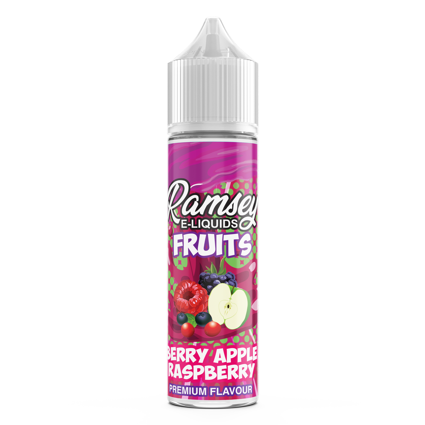 Ramsey E-Liquids Fruits: Berry Apple Raspberry  0mg 50ml Shortfill E-Liquid