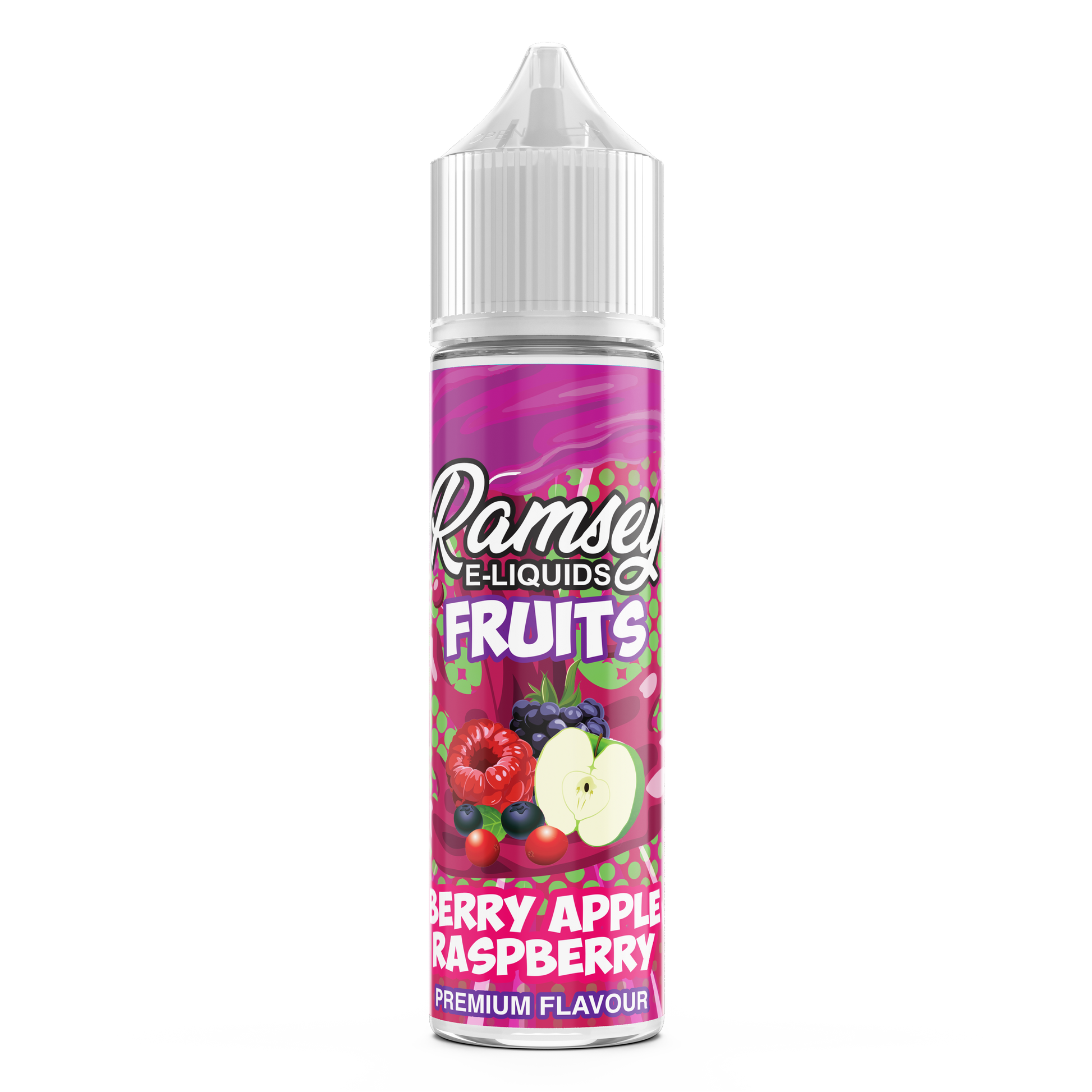 Ramsey E-Liquids Fruits: Berry Apple Raspberry  0mg 50ml Shortfill E-Liquid