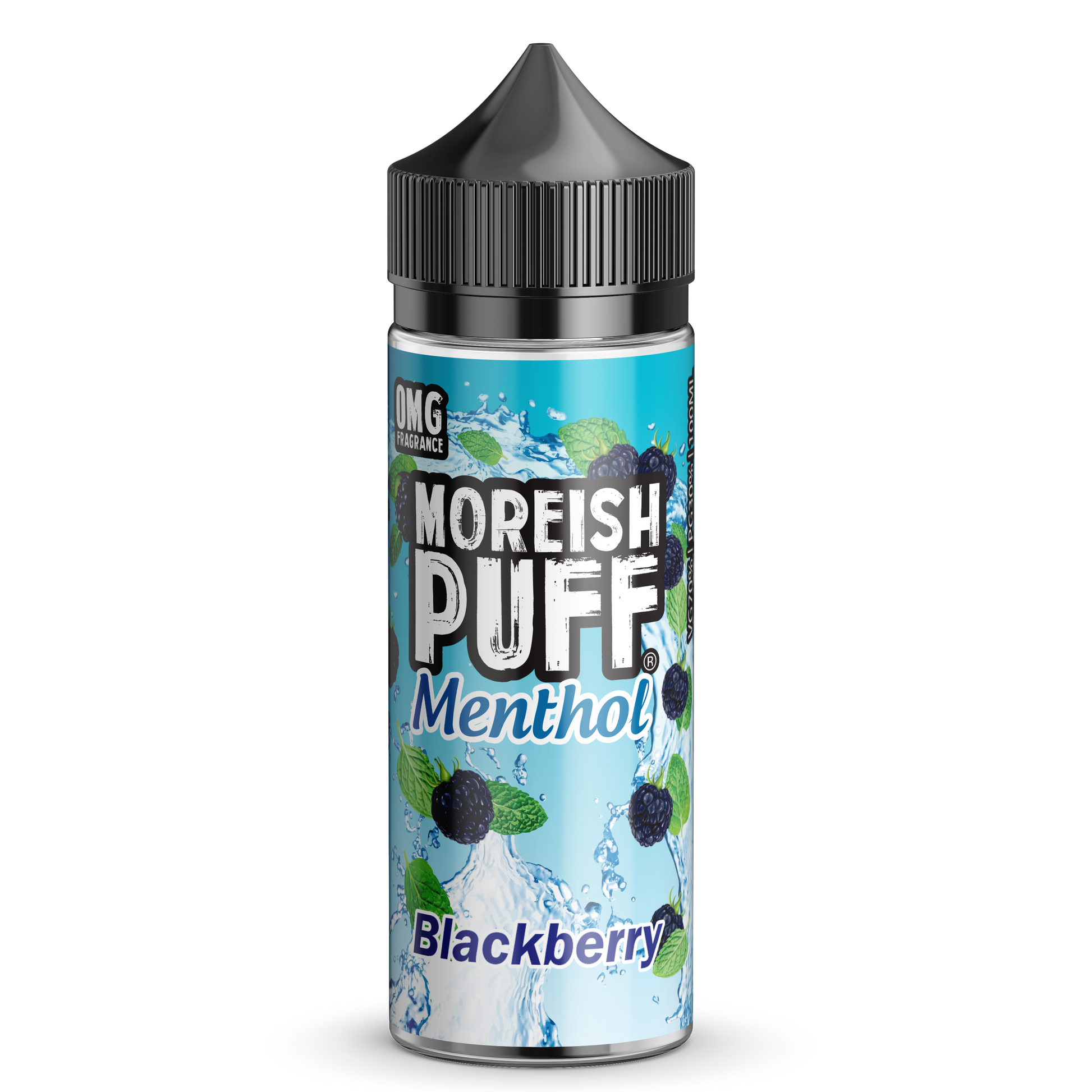 Moreish Puff Menthol Blackberry 0mg 100ml Shortfill E-Liquid