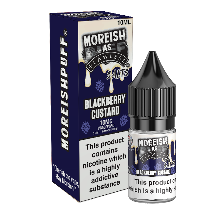 Blackberry Custard Nic Salt by Moreish Puff - Nic Salts UK