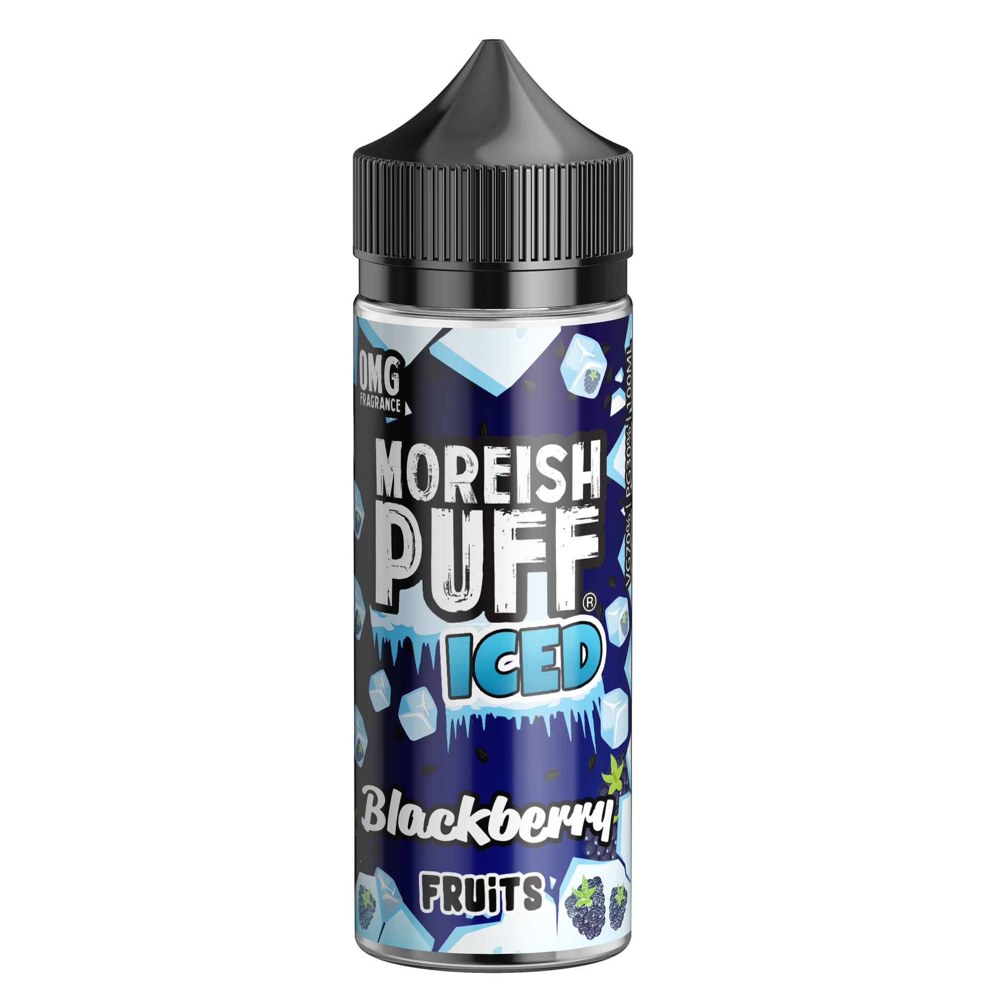 Moreish Puff Iced Blackberry Fruits 0mg 100ml Shortfill E-Liquid