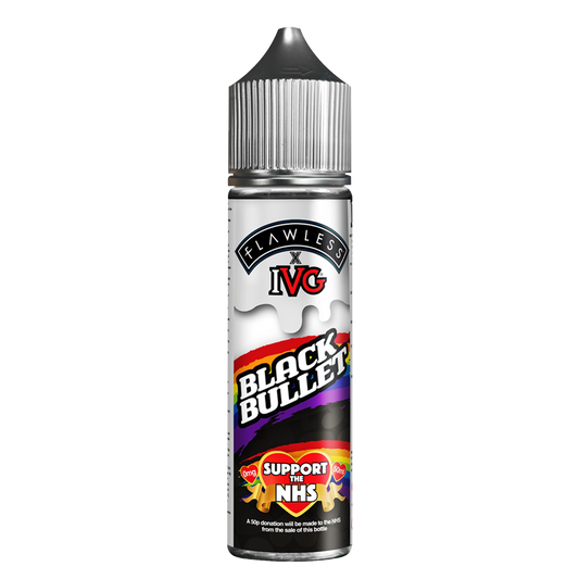 Flawless x IVG: Black Bullet 0mg 50ml Shortfill E-Liquid