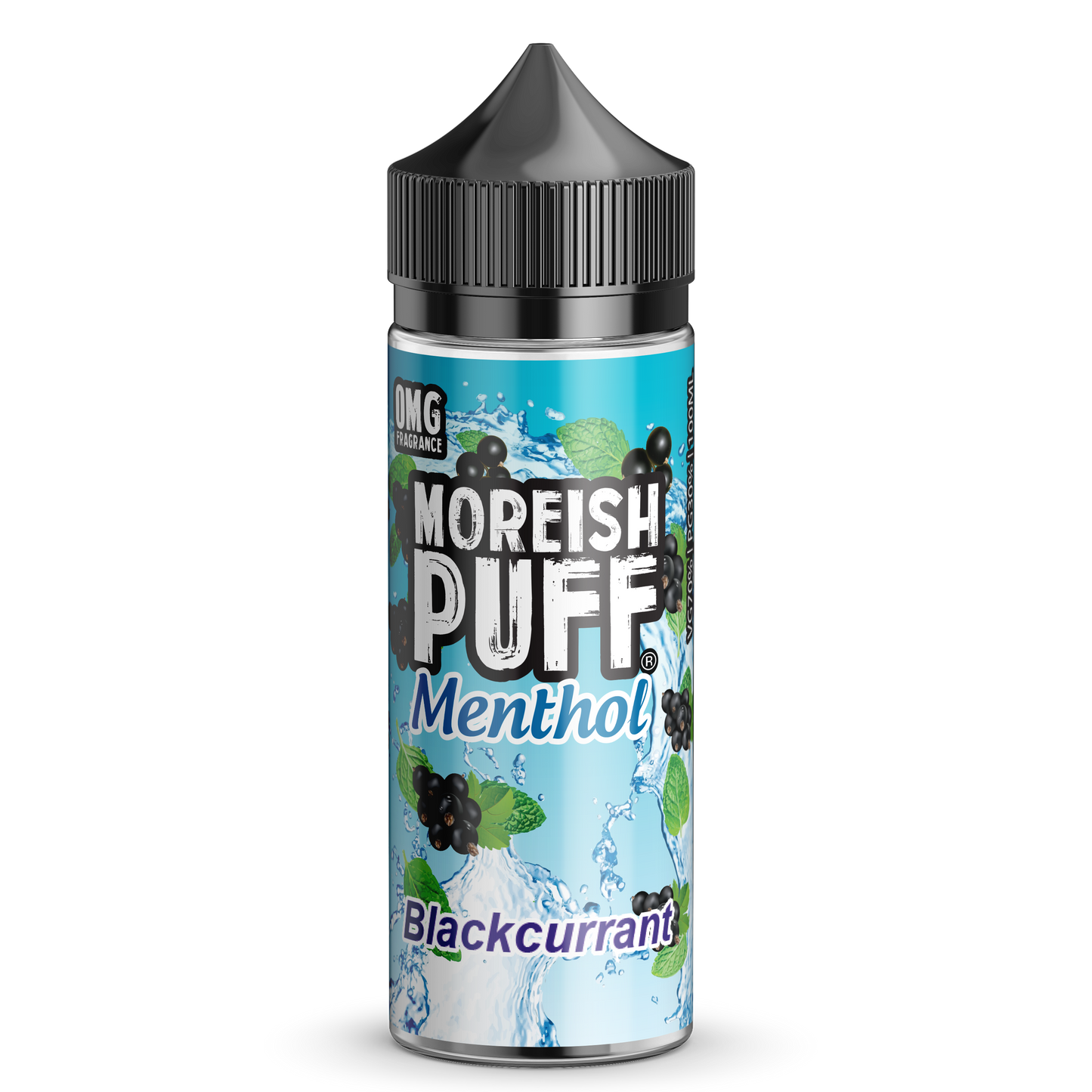 Moreish Puff Menthol Blackcurrant 0mg 100ml Shortfill E-Liquid