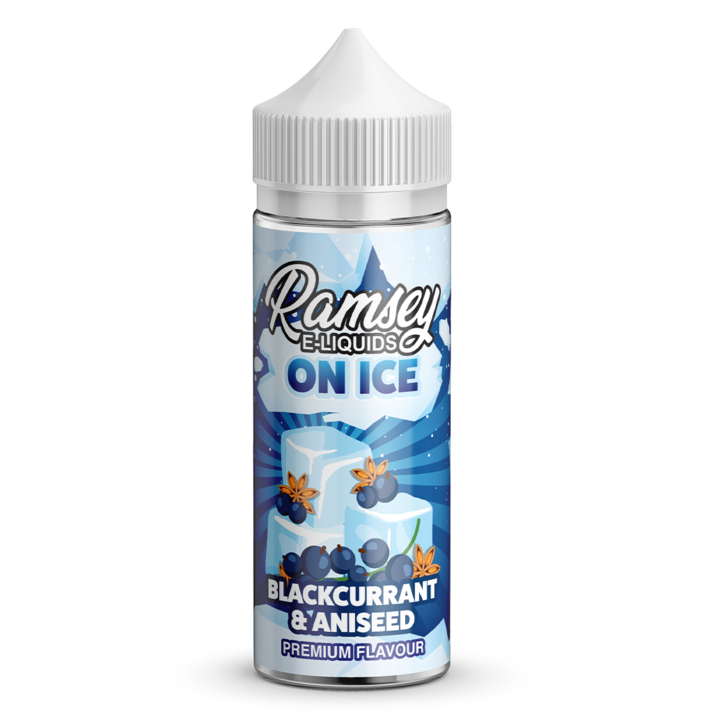 Ramsey E-Liquids On Ice Blackcurrant Aniseed 0mg 100ml Shortfill E-Liquid