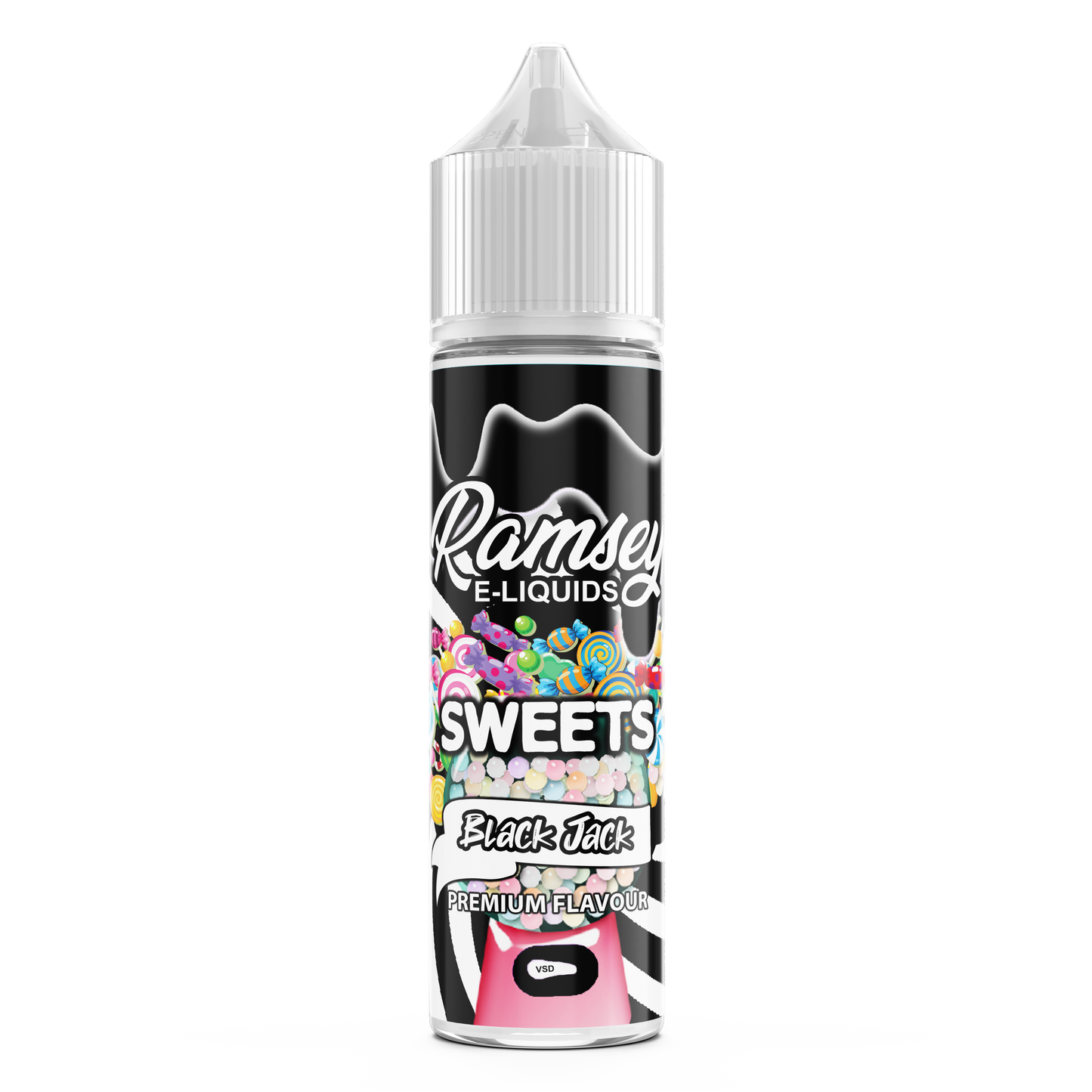 Ramsey E-Liquids Sweets Blackjack 0mg 50ml Shortfill E-Liquid