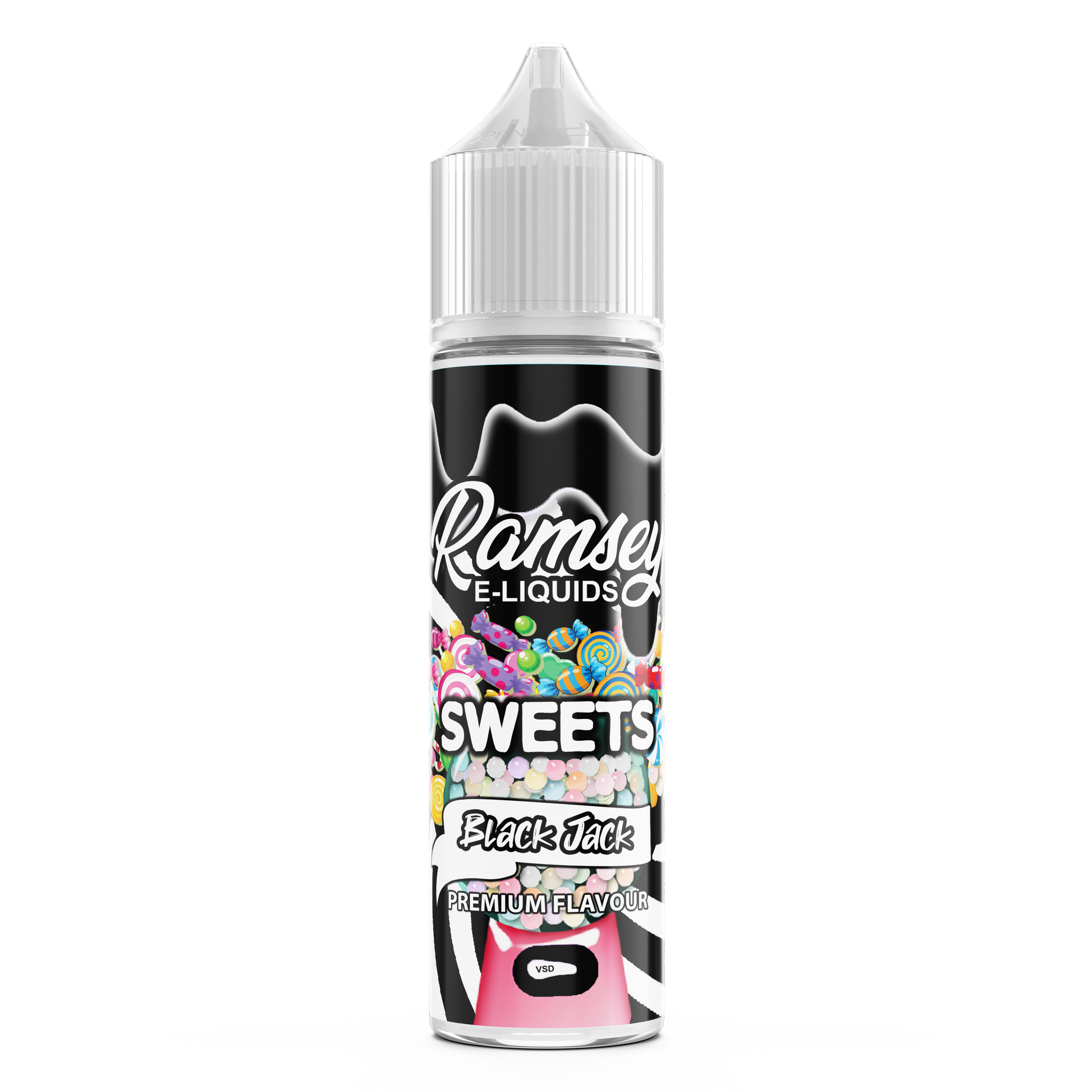 Ramsey E-Liquids Sweets Blackjack 0mg 50ml Shortfill E-Liquid