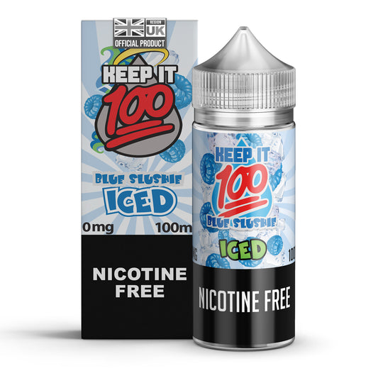 Keep It 100 Blue Slushie Iced E-Liquid 100ml Shortfill