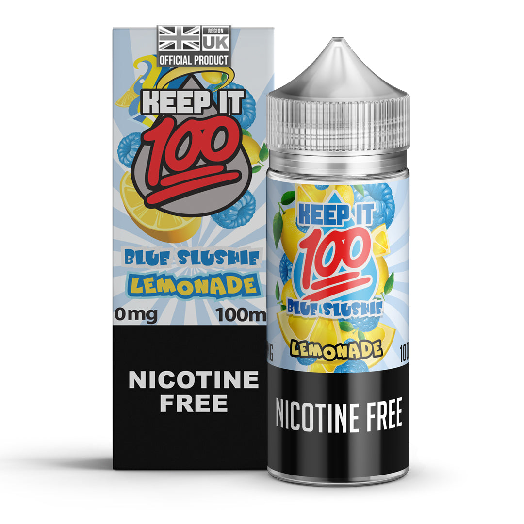 Keep It 100 Blue Slushie Lemonade E-Liquid 100ml Shortfill