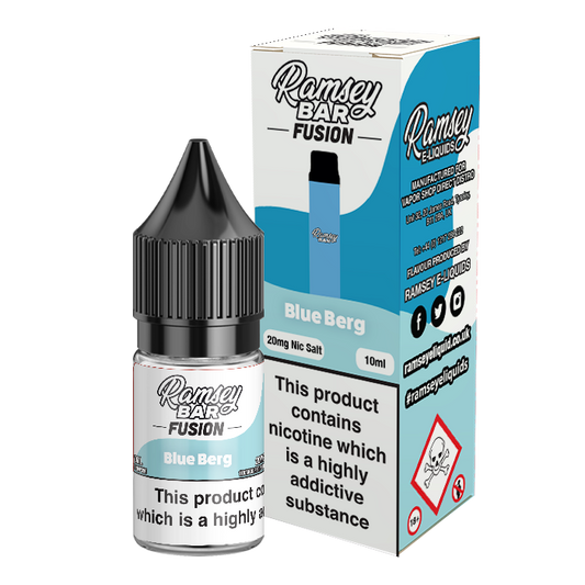 Ramsey Bar Fusion Blue Berg 10ml Nic Salt-10mg