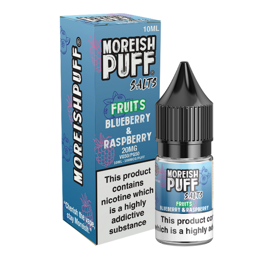 Moreish Puff Fruits Blueberry & Raspberry 10ml Nic Salt-10mg