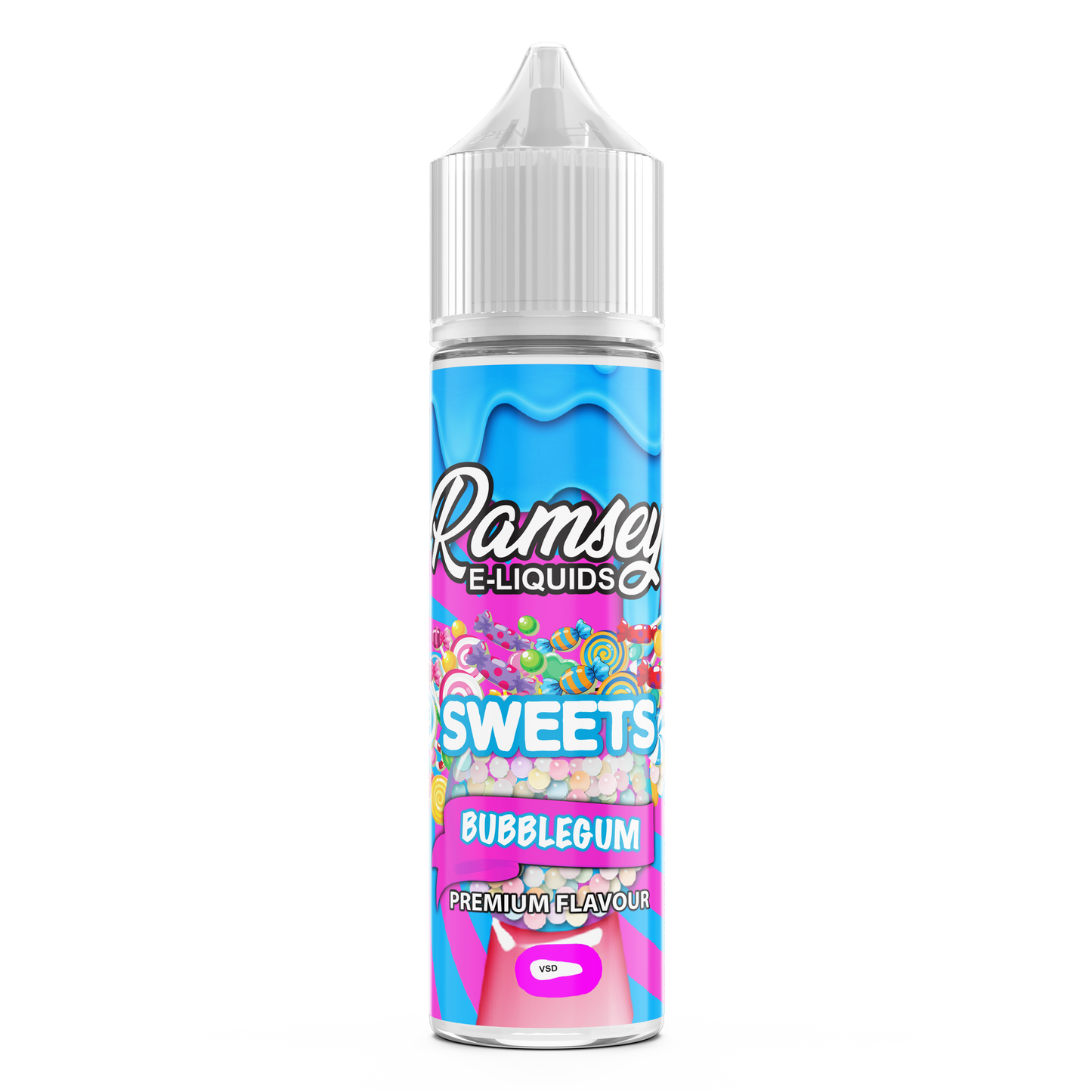 Ramsey E-Liquids Sweets: Bubblegum Sweet 0mg 50ml Shortfill E-Liquid