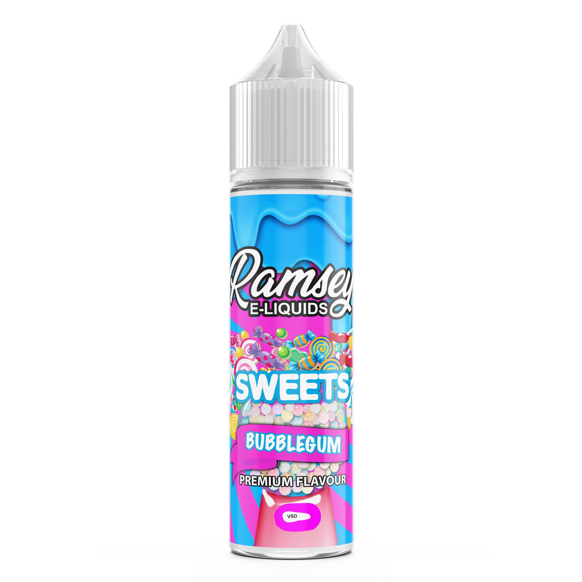 Ramsey E-Liquids Sweets: Bubblegum Sweet 0mg 50ml Shortfill E-Liquid