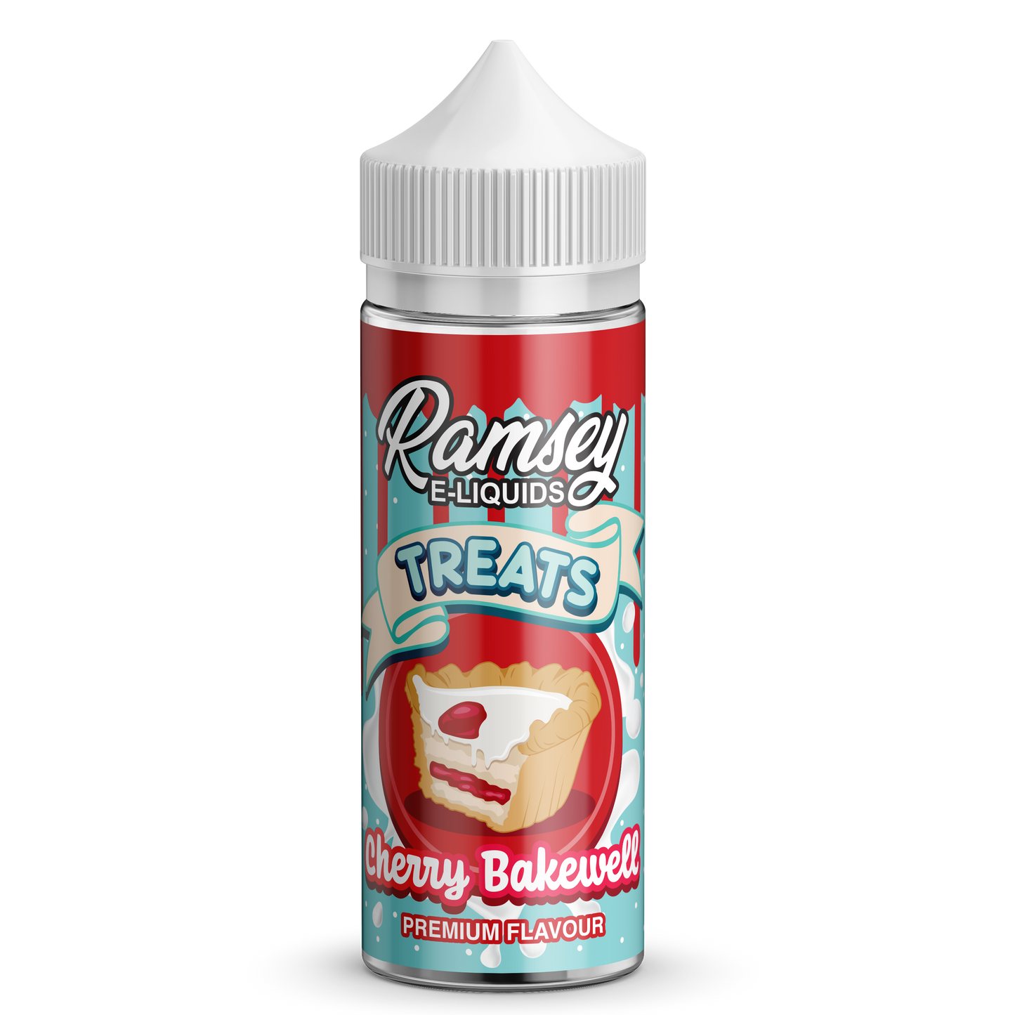 Ramsey E-Liquids Treats Cherry Bakewell 0mg 100ml Shortfill E-Liquid