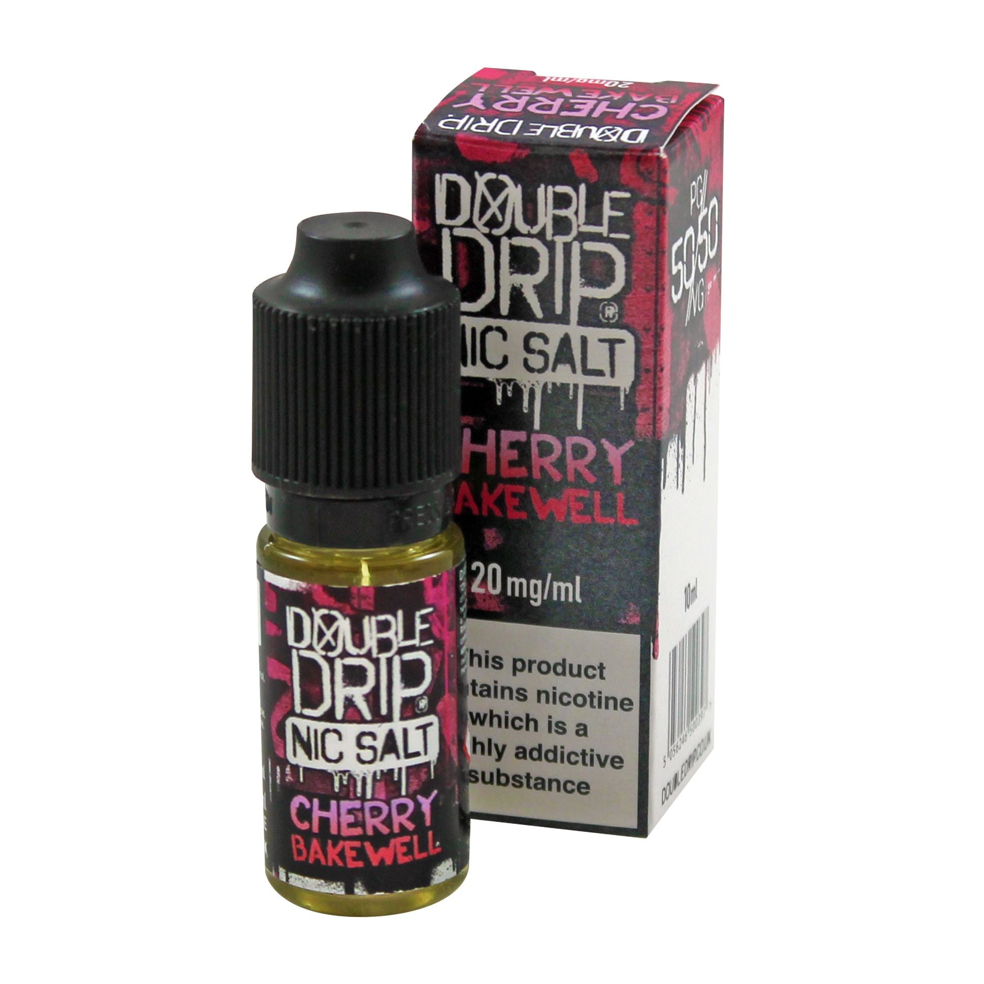 Double Drip Cherry Bakewell Nic Salt 10ml-10mg