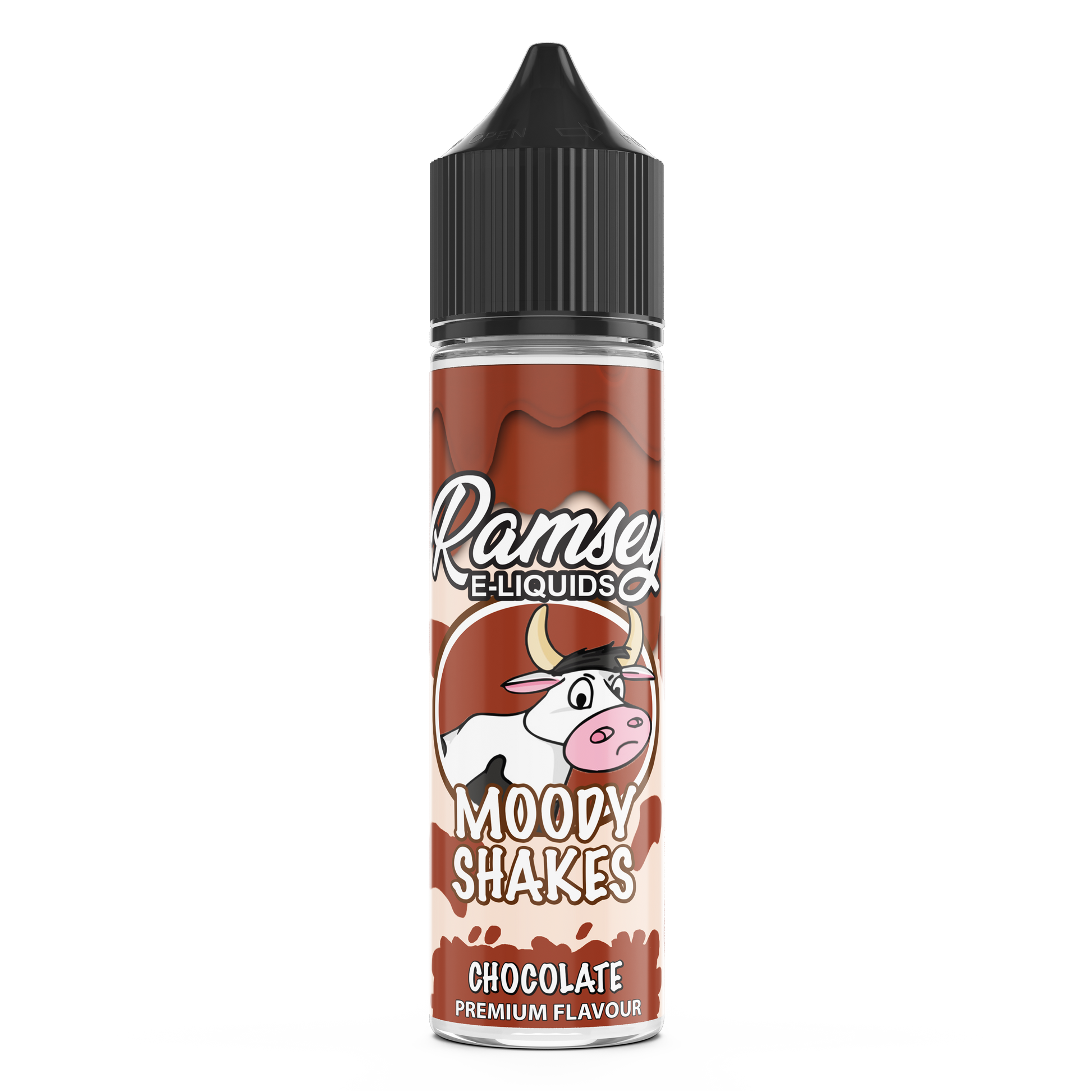 Ramsey E-Liquids Moody Shakes: Chocolate 0mg 50ml Shortfill E-Liquid