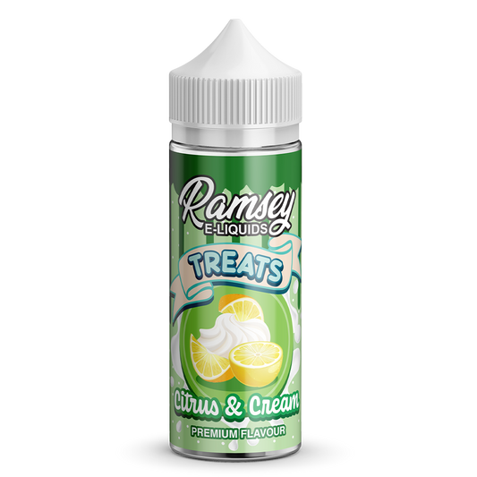 Ramsey E-Liquids Treats Citrus Cream 0mg 100ml Shortfill E-Liquid