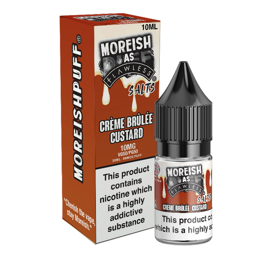 Crème Brûlée Custard Nic Salt by Moreish Puff - Nic Salts UK