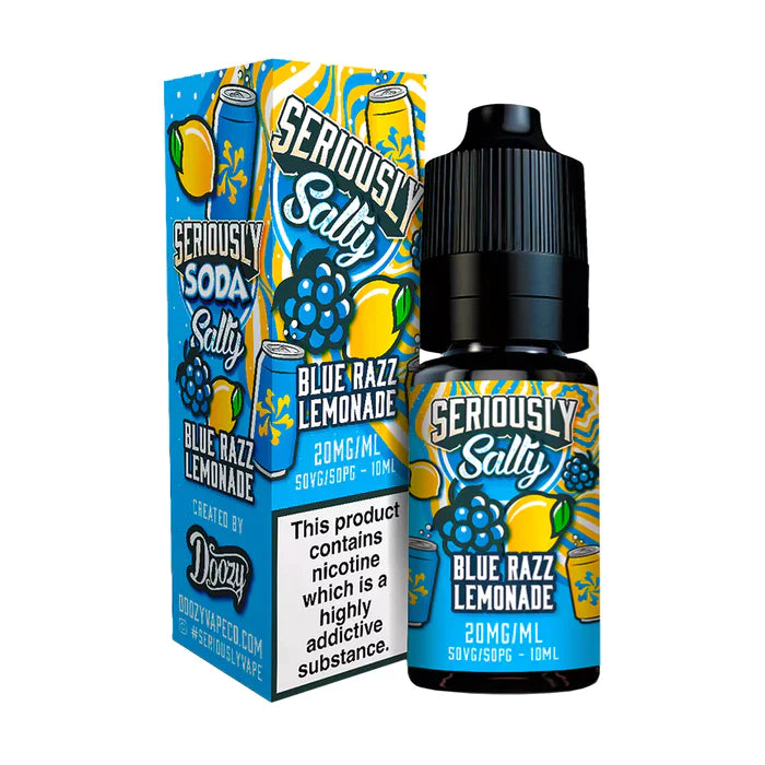 Seriously Salty Sodas Blue Razz Lemonade 10ml Nic Salt