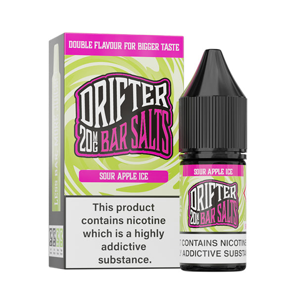 Drifter Bar Salts Sour Apple Ice 10ml Nic Salt