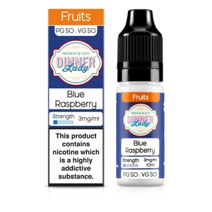 Dinner Lady Fruits 50/50: Blue Raspberry 10ml E-Liquid-3mg