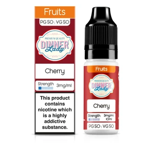 Dinner Lady Fruits 50/50: Cherry 10ml E-Liquid-3mg