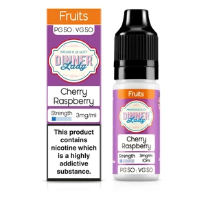 Dinner Lady Fruits 50/50: Cherry Raspberry 10ml E-Liquid-3mg