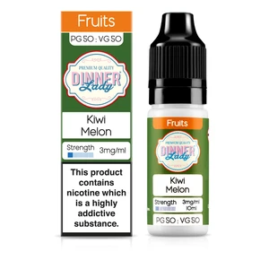 Dinner Lady Fruits 50/50: Kiwi Melon 10ml E-Liquid-3mg