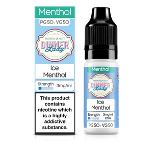 Dinner Lady Menthol 50/50: Ice Menthol 10ml E-Liquid-3mg