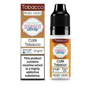 Dinner Lady Tobacco 50/50: Café Tobacco 10ml E-Liquid-3mg