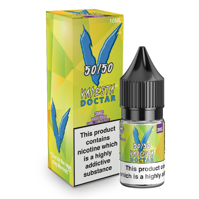 Vapesta 50/50: Doctar 10ml E-Liquid-3mg