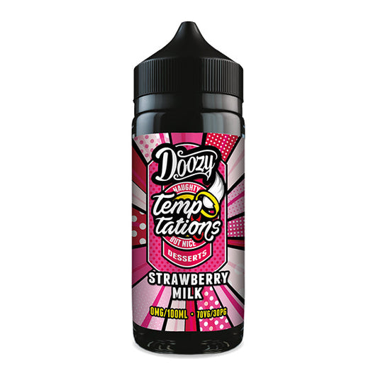 Doozy Temptations Strawberry Milk 100ml Shortfill