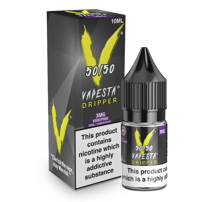 Vapesta 50/50: Dripper 10ml E-Liquid-3mg