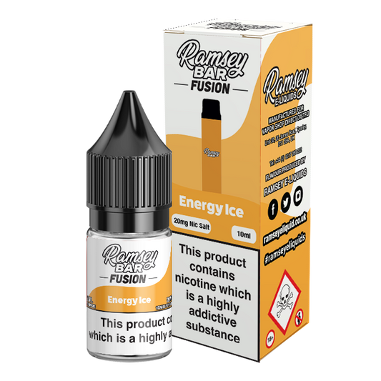 Ramsey Bar Fusion Energy Ice 10ml Nic Salt-10mg