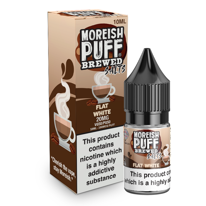 Moreish Puff Salts Flat White 10ml Nic Salt-20mg