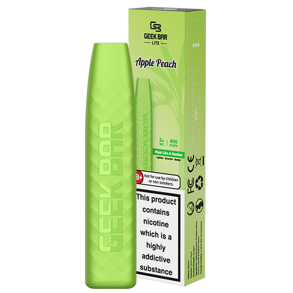 Geek Bar Lite Disposable Device 20mg-Apple Peach