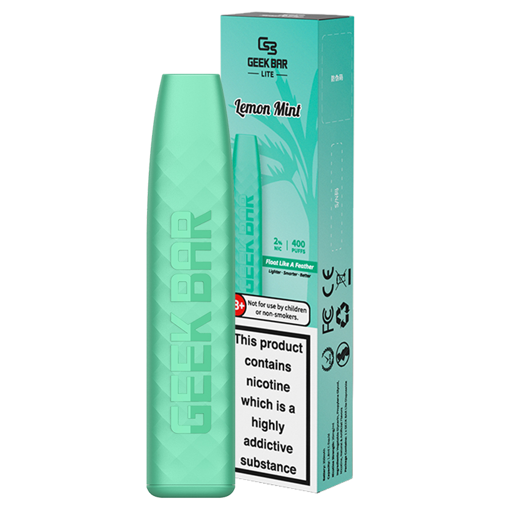 Geek Bar Lite Disposable Device 20mg-Lemon Mint