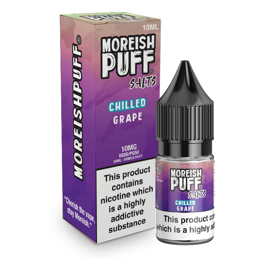 Moreish Puff Salts Grape Chilled 10ml Nic Salt-10mg