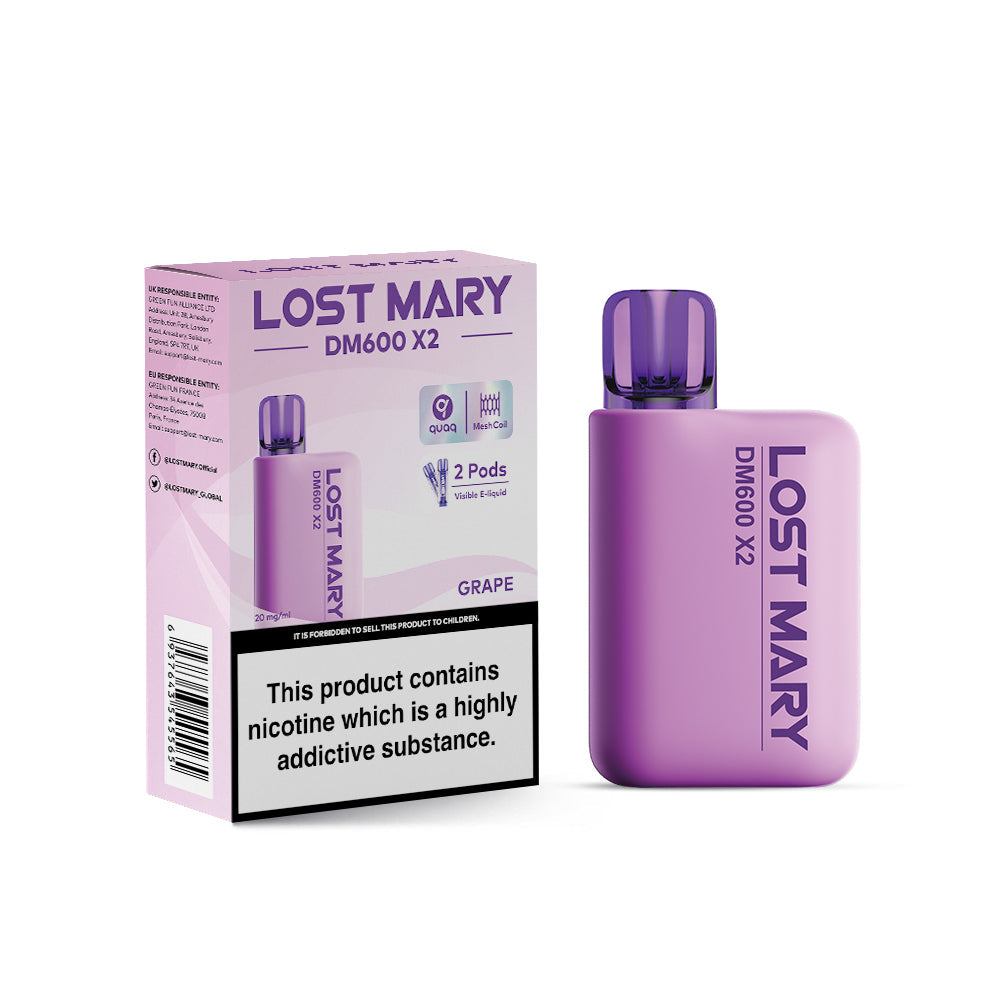 Lost Mary DM600 X2 Grape Disposable Vape