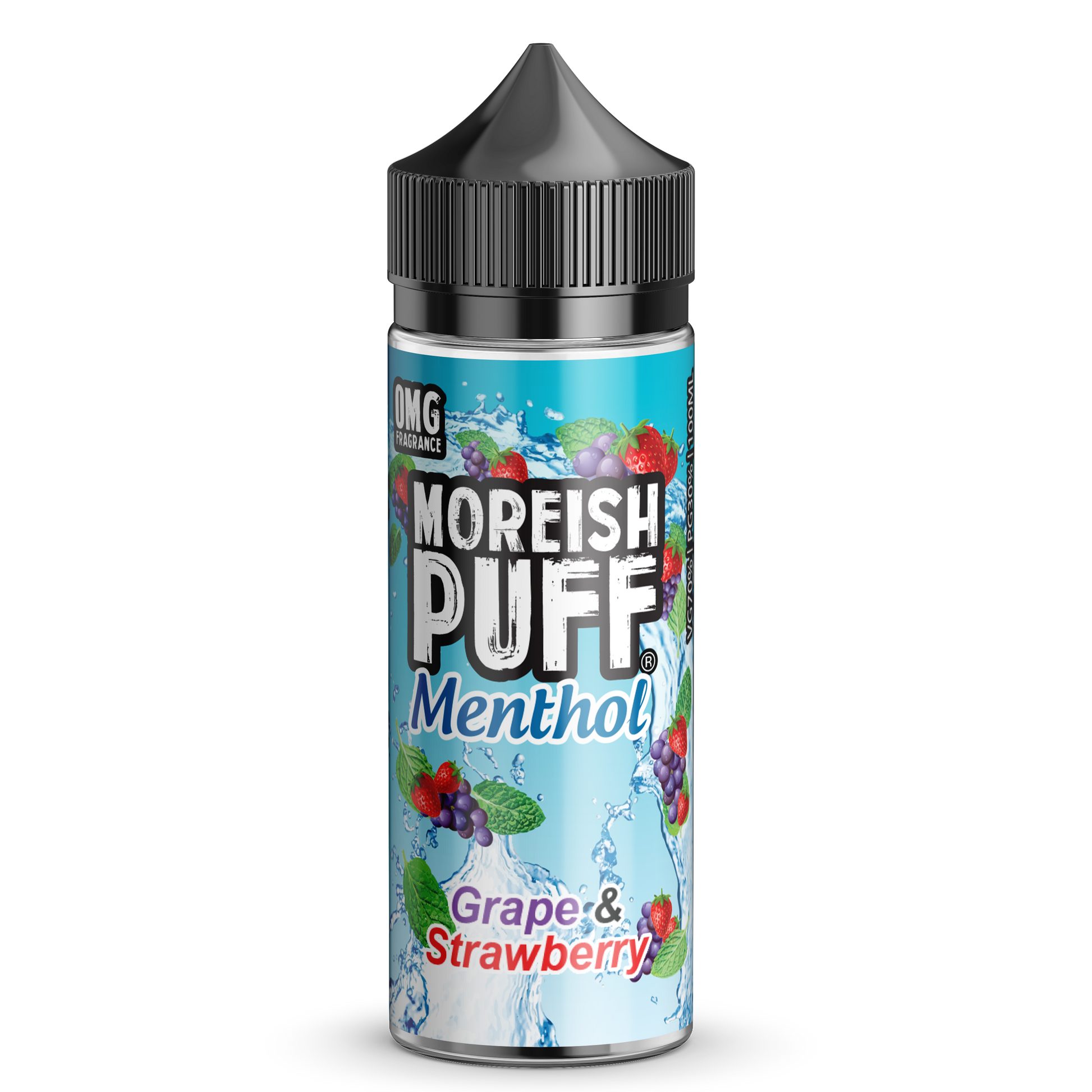 Moreish Puff Menthol Grape & Strawberry 0mg 100ml Shortfill E-Liquid