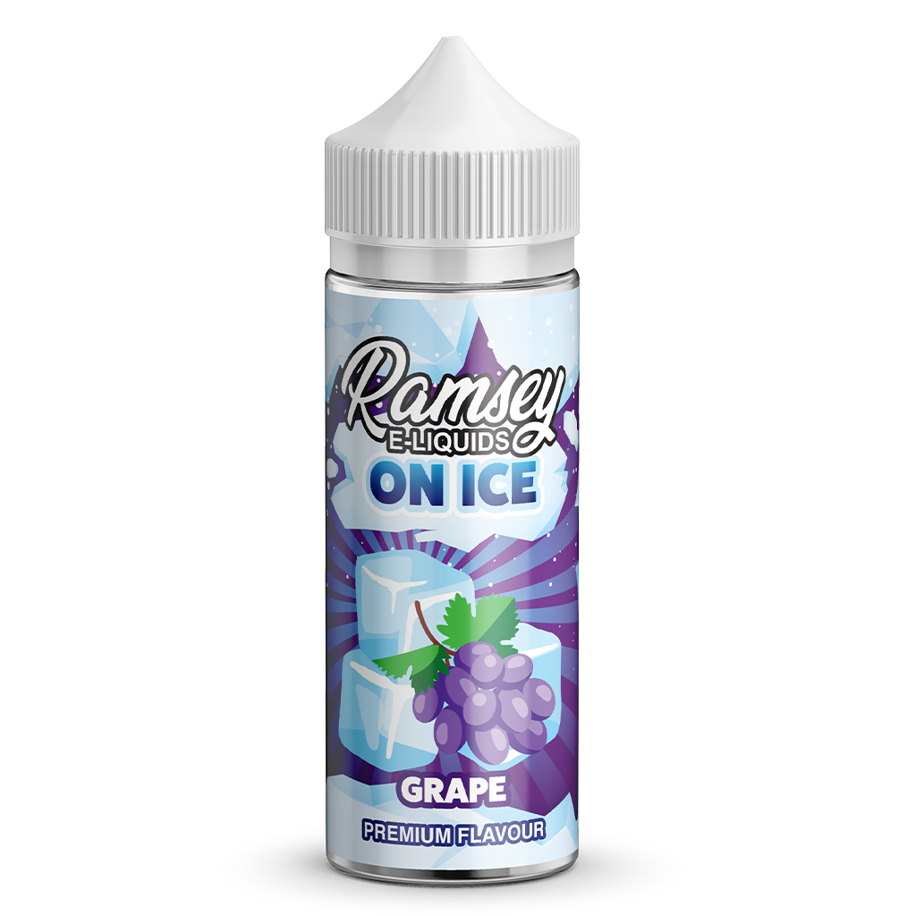 Ramsey E-Liquids On Ice Grape 0mg 100ml Shortfill E-Liquid