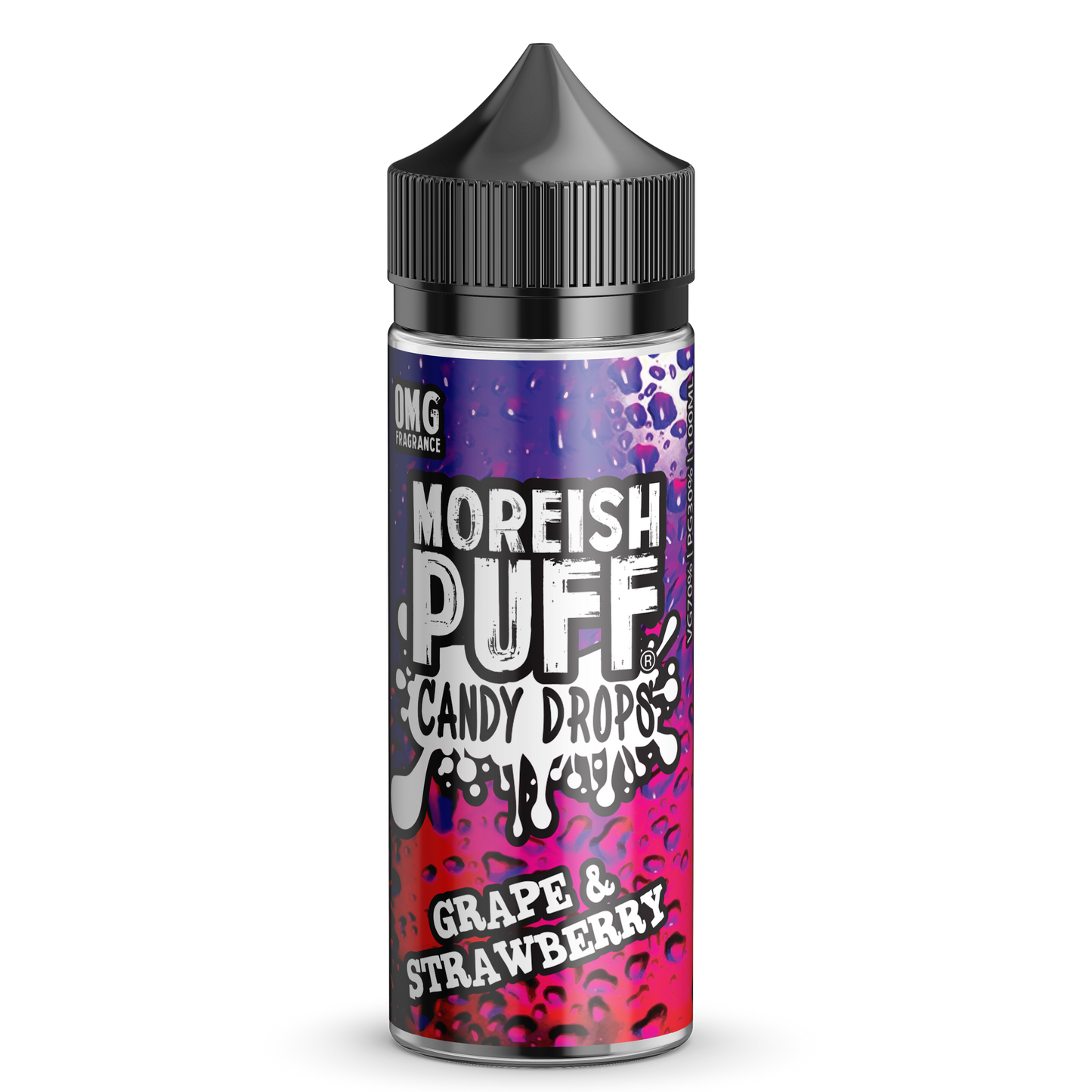 Grape & Strawberry Candy Drops E-Liquid by Moreish Puff 100ml Shortfill