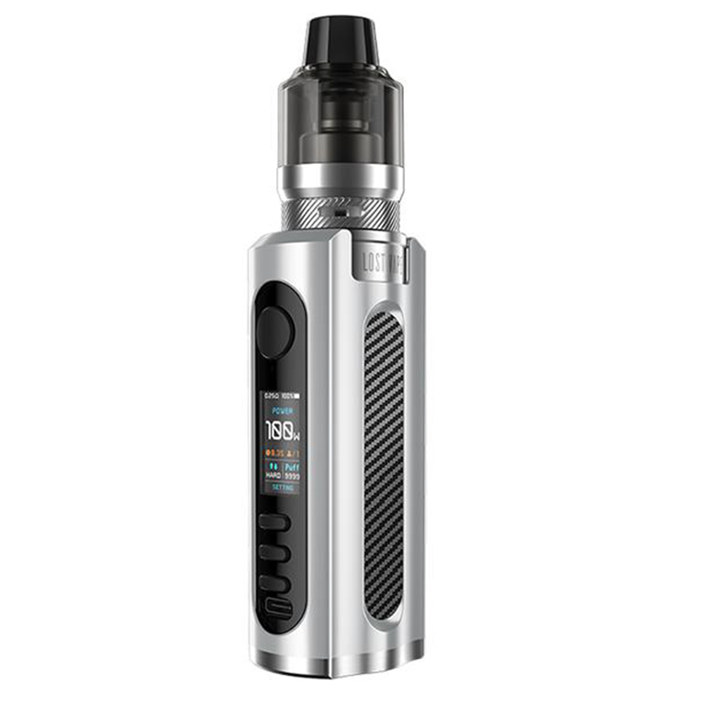 Lost Vape Grus 100W Vape Kit-SS/Carbon Fiber