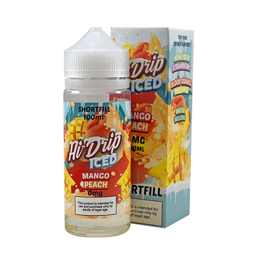 Hi Drip Iced Mango Peach 0mg 100ml Shortfill E-Liquid