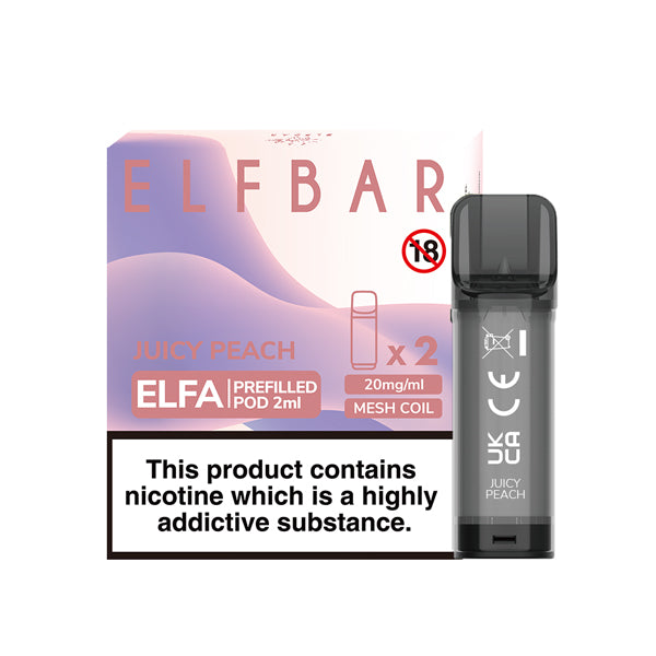 Elf Bar Elfa Prefilled Pods 2pcs-Juicy Peach