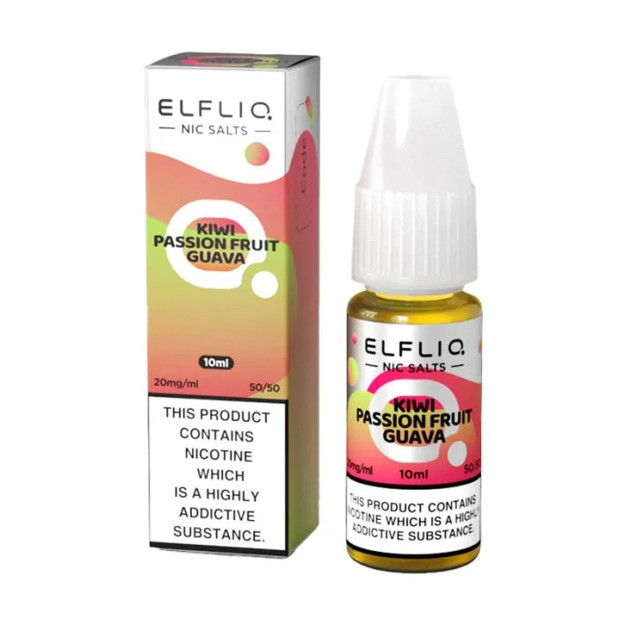 Elf Bar ELFLIQ Kiwi Passionfruit Guava Nic Salt 10ml-10mg