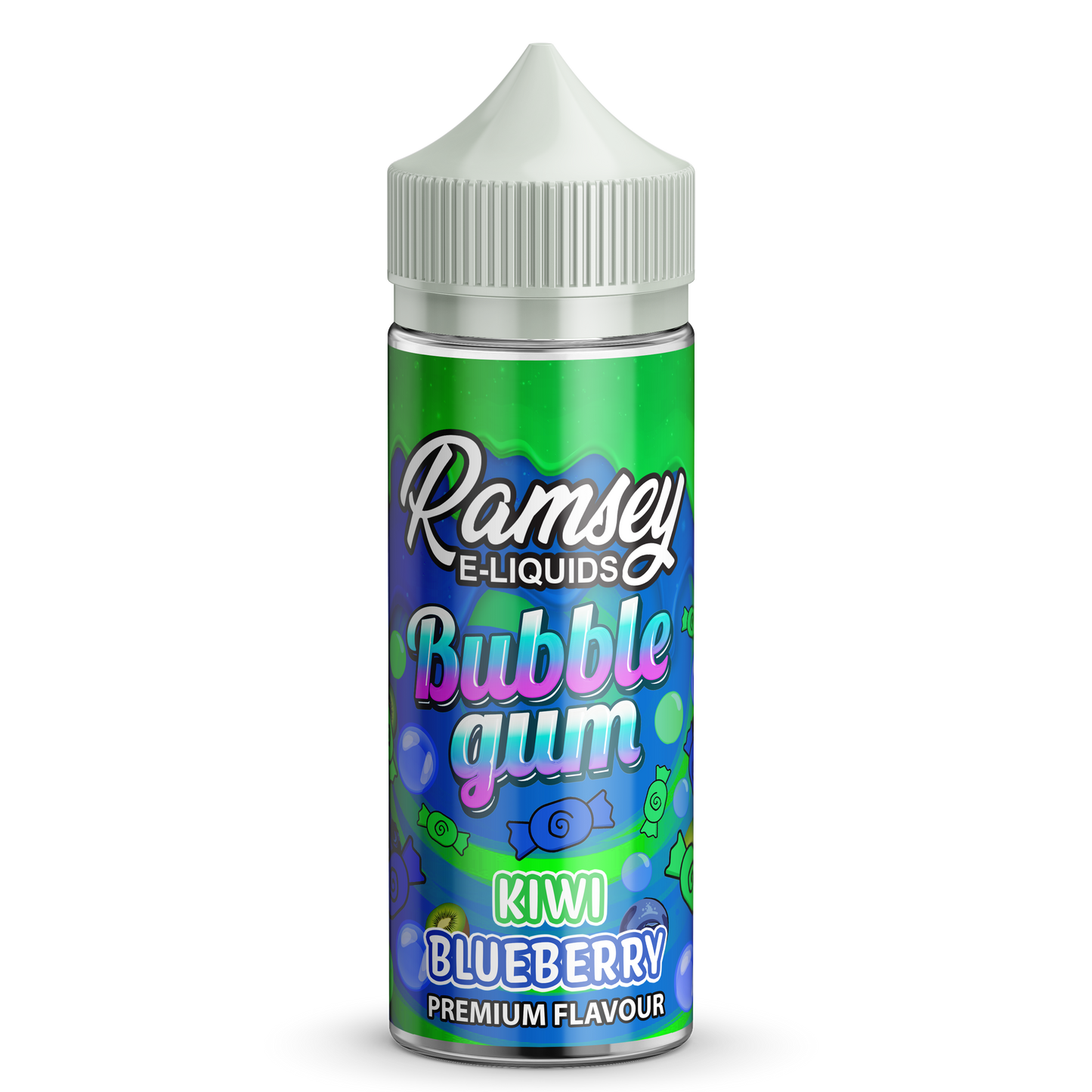 Kiwi Blueberry E-Liquid by Ramsey E-Liquids - Shortfills UK